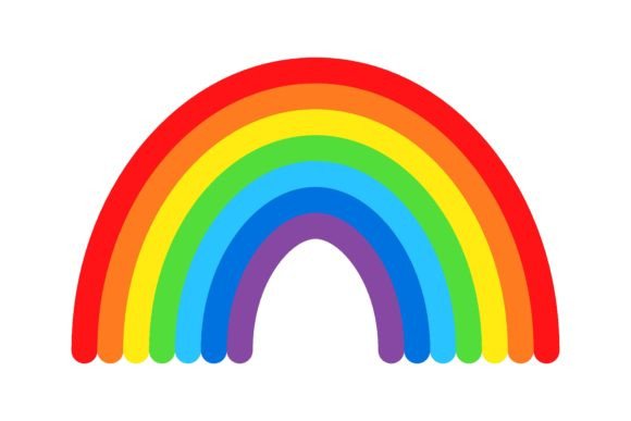 Download Cartoon Rainbow Vector. Rainbows, Stars - Bow Collection