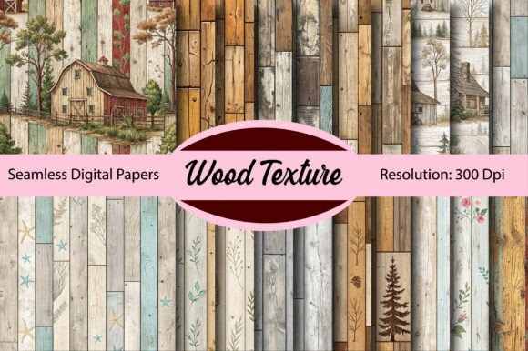 Download Wood Texture Seamless Digital Paper - Seamless digital Collection