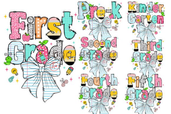 Download Preppy Back to School Bow PNG Bundle - Bow Collection