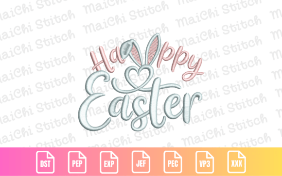 Download Happy Easter Bunny Lettering - Happy Collection