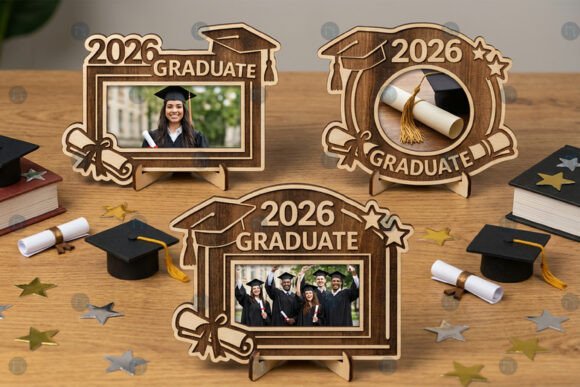 Download 2026 Graduation Photo Frame SVG Bundle - Premium Resources