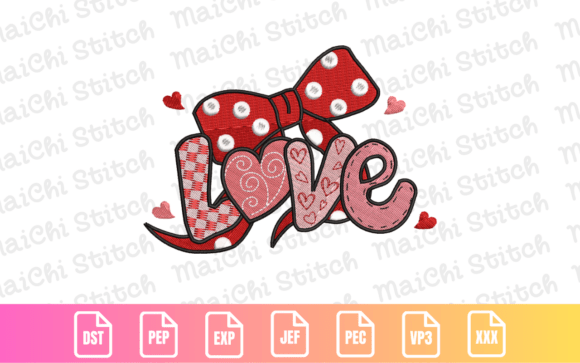 Download Romantic Bow &amp; Hearts - Bow Collection