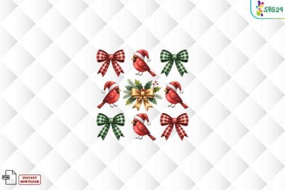 Download Christmas Cardinal Bows PNG - Bow Collection