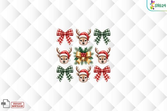 Download Christmas Reindeer Bows PNG - Bow Collection