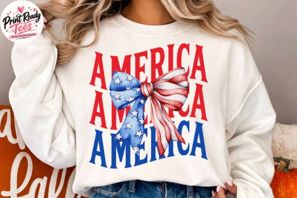 Download Distressed America Bow Patriotic PNG - Bow Collection
